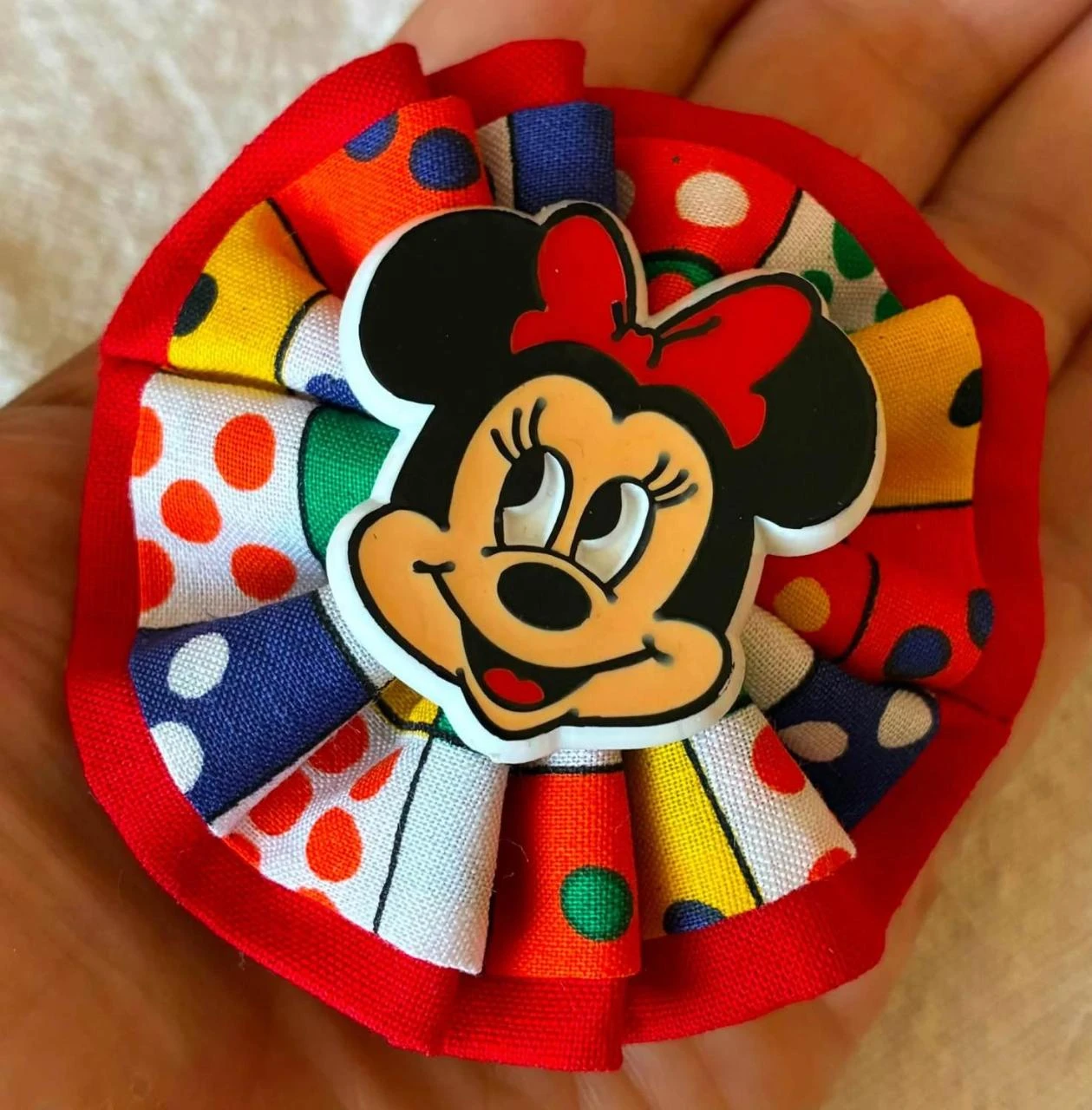 Clips de pelo vintage de Minnie Mouse de Disney con lazo en tarjeta original de los años 80 y 90, stock muerto – photo 5